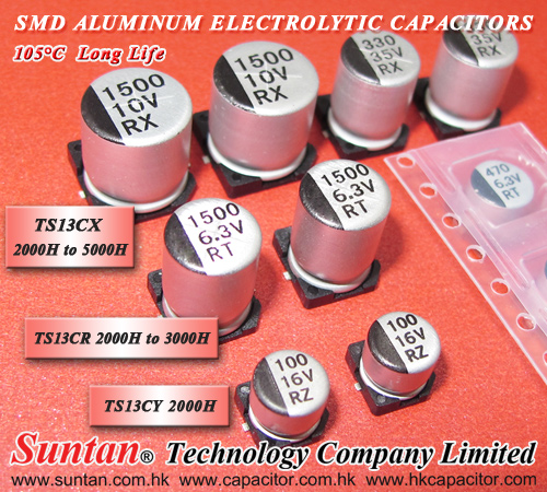 Suntan New SMD Aluminum Electrolytic Capacitors Condenser