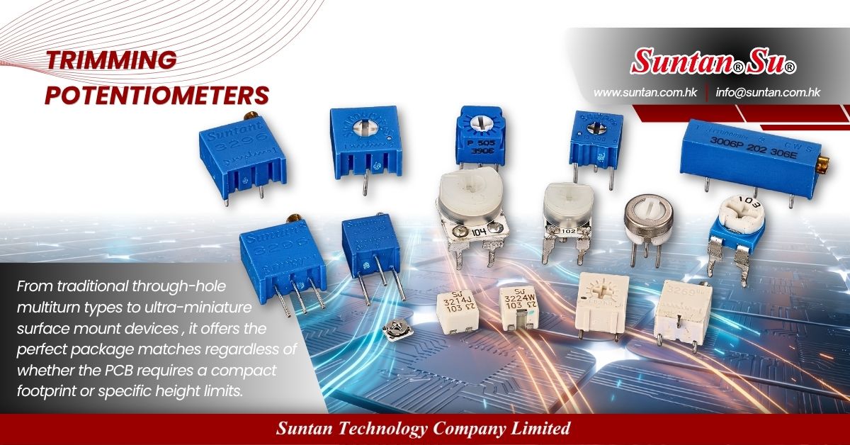 Suntan Industrial Grade Precision Trimming Potentiometers application types