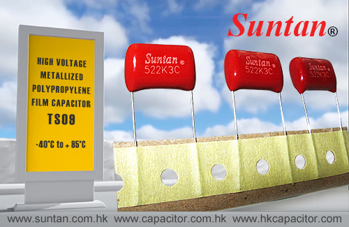 Suntan High Voltage Metallized Polypropylene Film Capacitor TS09 Series