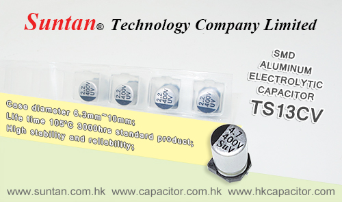 Suntan’s SMD Aluminum Electrolytic Capacitor – TS13CV