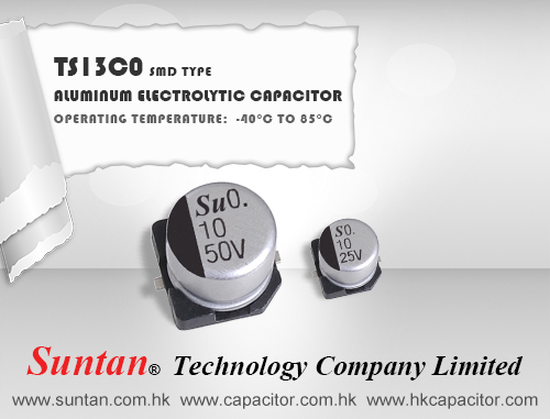 Suntan’s SMD Aluminum Electrolytic Capacitor – TS13C0