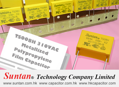 Suntan TS008H 310VAC Metallized Polypropylene Film Capacitor