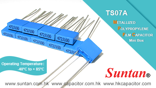 Suntan TS07A Metallized Polypropylene Film Capacitor - Mini Box