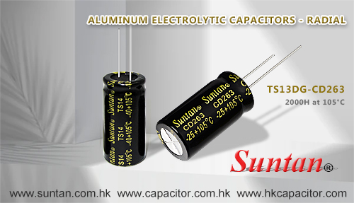 Suntan’s Radial Aluminum Electrolytic Capacitor – TS13D CD263