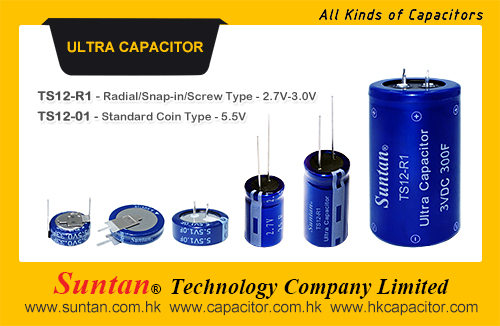Suntan New Type Ultra Capacitor- Coin, Snap-in, Radial, Screw, Button Type