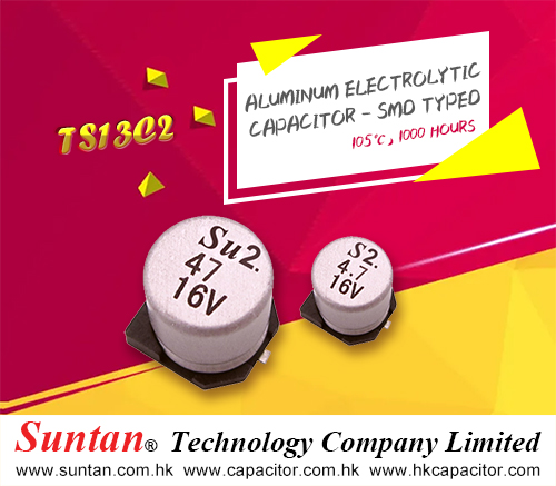 Suntan'TS13C2 Surface Mount Aluminum Electrolytic Capacitors