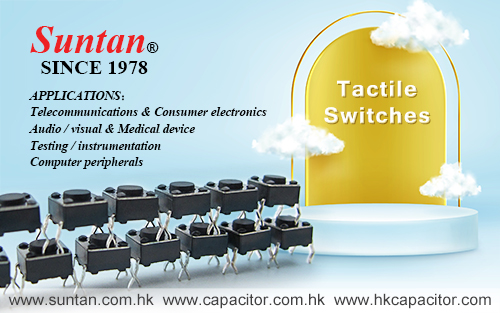 Suntan Tactile Switches Applications 